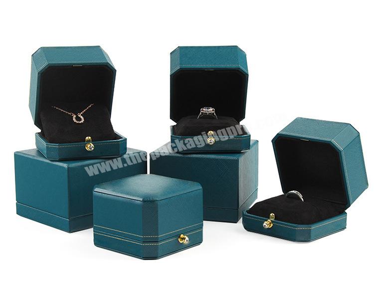 Custom Logo Printed Storage Necklace Earrings Luxury Travel Organizer Gift Packaging Jewelry  Box
