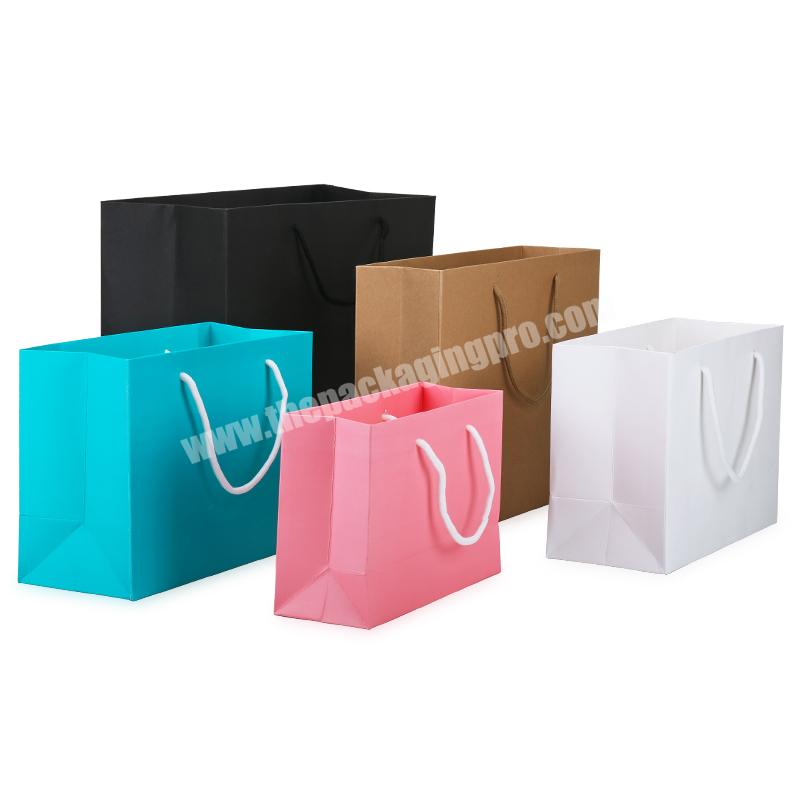 Custom Logo Recycle Printed Art Paper Square Bottom Shopping Bags For Gift Packaging