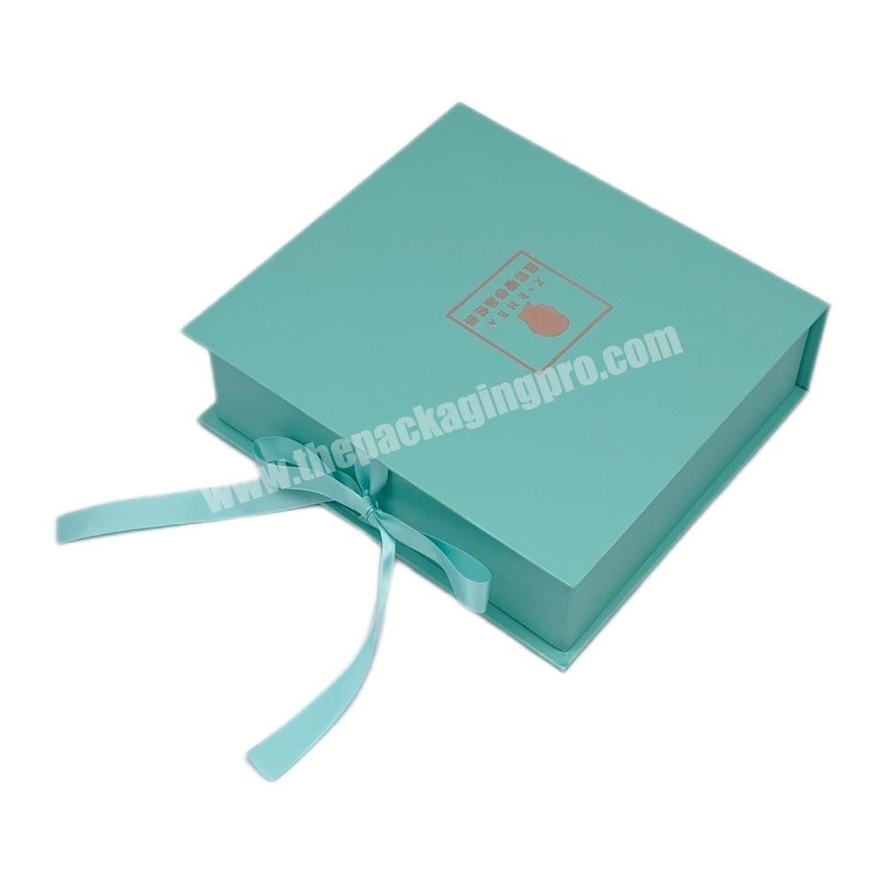 Custom Logo Wig Packaging Boxes Luxury Hair Extension Packaging Box Wig Ribbon Closure Boxes