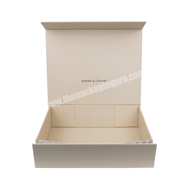 Custom Luxury Big Collapsible shoesclothing Packaging Magnetic Closure Gift Folding Box