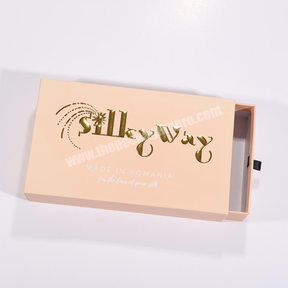 Custom Luxury Drawer Style Paper Cosmetic Packaging Box for Lashes or Hair Extension