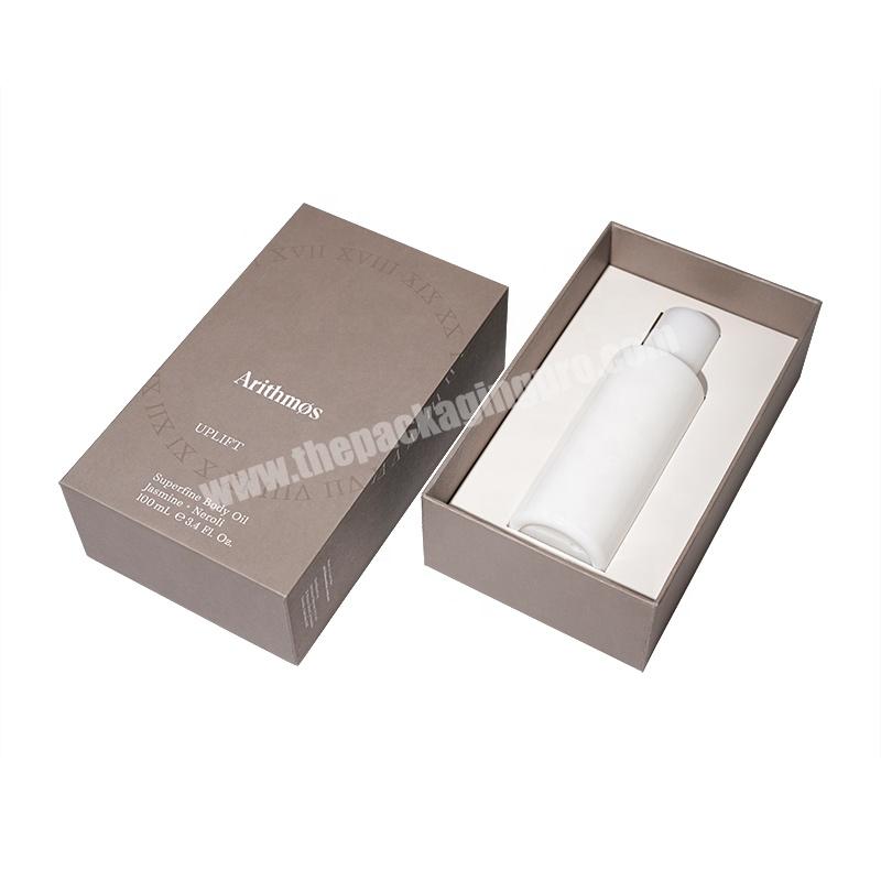 Custom Luxury Individual Package Cardboard box Top lid Paper Gift Packaging Box For Essential Oil