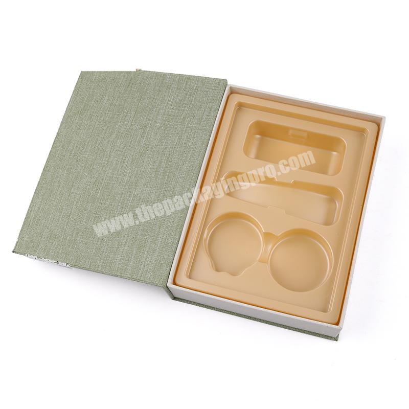 Custom Luxury Makeup Beauty Boxes Book Shaped Magnetic Gift Cosmetic Box Beauty Packaging