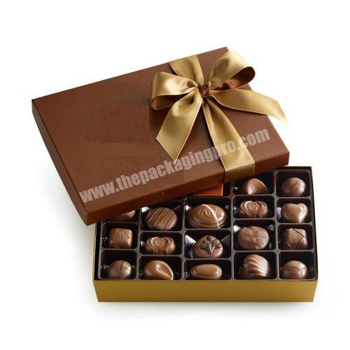 Custom Luxury Printed Food Wrapping Protein Chocolate Packaging Gift Empty Chocolate Box