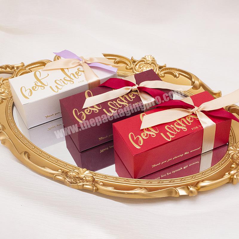 Custom Luxury Thank You Guests Reception Wedding Candy Boxes for Sweet