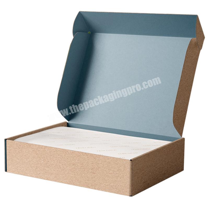 Custom Manufacturer Printed High Quality Corrugated Mailer Box Scarf Packaging Shipping Box Brown Kraft Paper Box