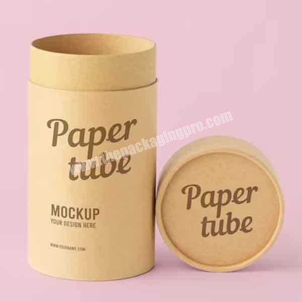Custom Oem Recycled Grade Kraft Tea And Coffee Cannisters Paper Tube Packaging For Food