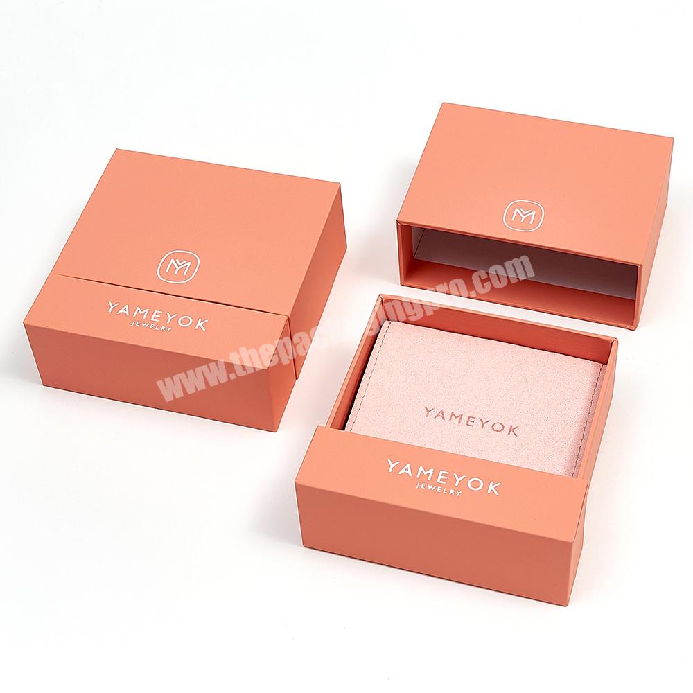 Custom Paper Cardboard Pendant Bracelet Ring Earring Necklace Jewelry Boxes Packaging