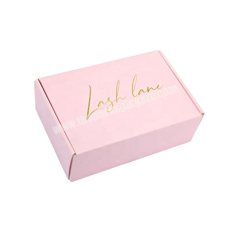 Custom Pink Corrugated Paper Shipping Boxes Custom Printed Packaging Mailer Box With Logo