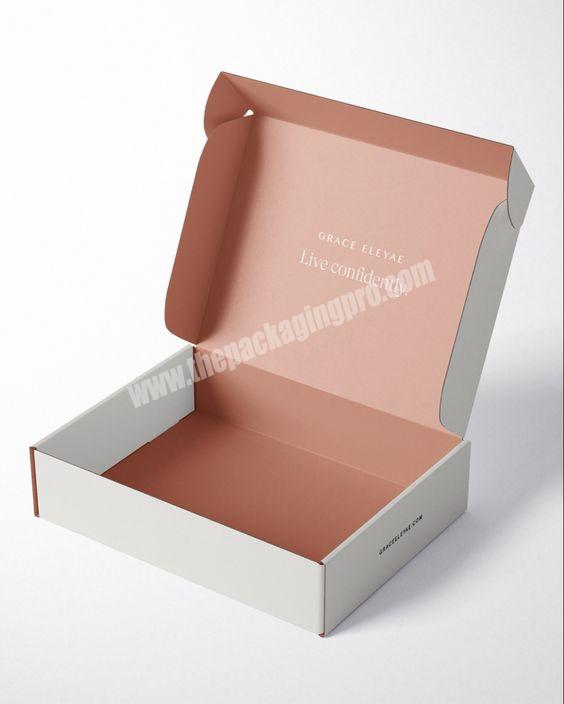 Custom Print Ecommerce Corrugated Paper Clothes Mailing Cardboard Shipping  Carton Packaging Box