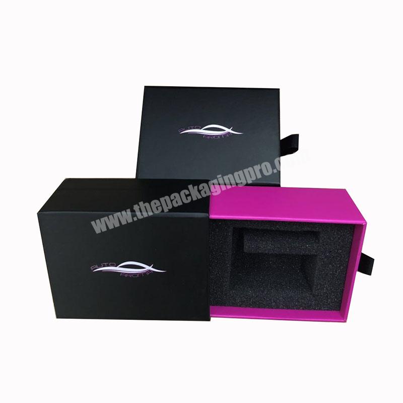 Custom Printed Card Paper Sliding Cosmetics Box Slide Drawer Box For CosmeticSoap PerfumeLip Balm Packing