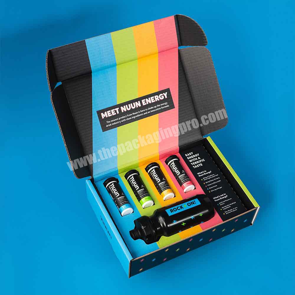 Custom Printed Corrugated Cardboard Lip Balm Stick Packaging Paper Mailer Box With Insert Tray