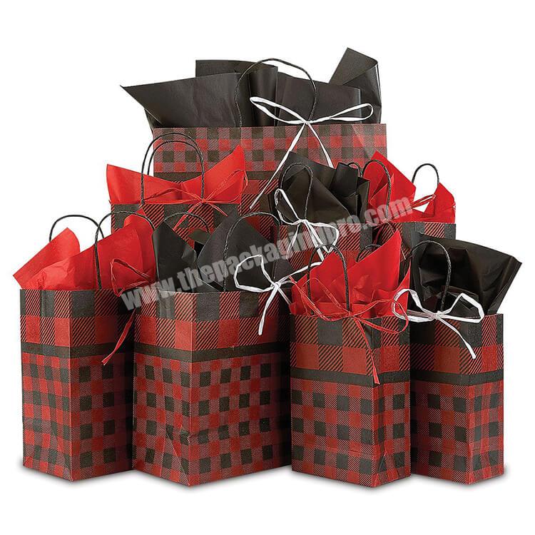Custom Printed Logo Luxury Shopping Gift Packaging Wrapping Paper Bag With  Custom Your Own Logo