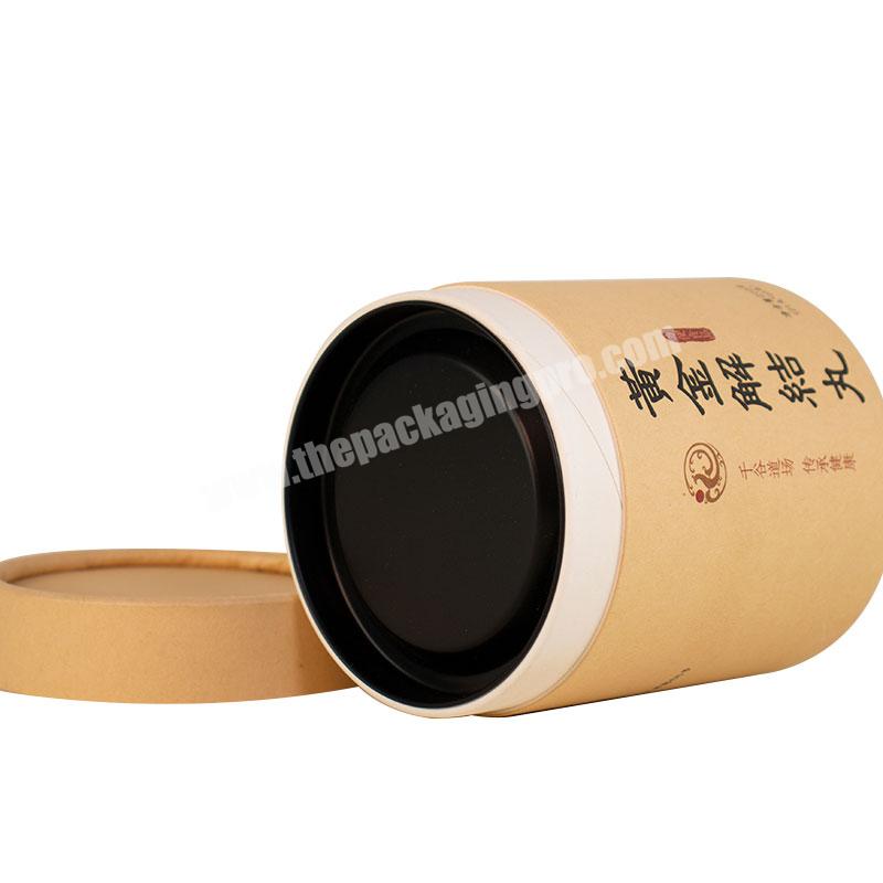 Custom Printed Logo Tube Box Rigid Round Cardboard Paper Packaging Cylinder Candle Boxes With Lids