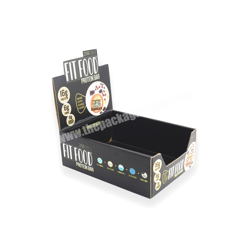 Custom Printed Retail Counter Top Display Box Food Coffee Packaging Cardboard Display Box