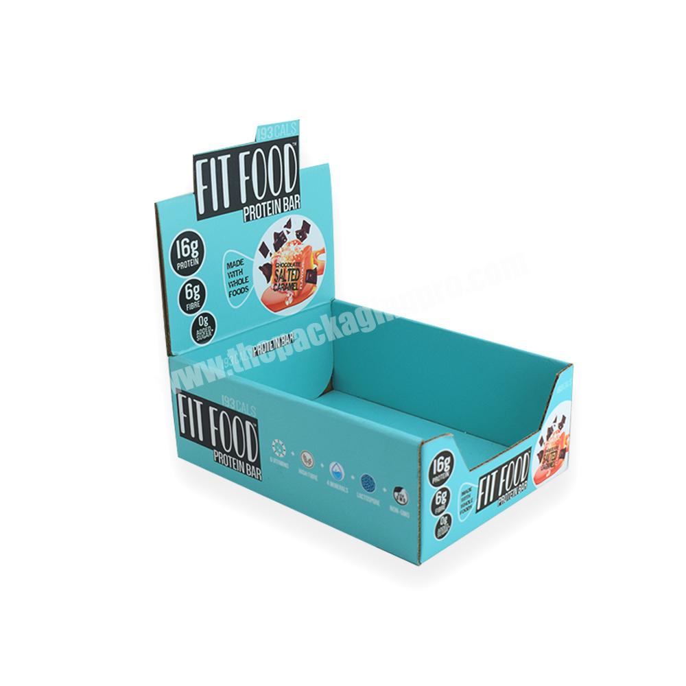 Custom Printed Retail Display Box Strong Cardboard Corrugated Food Coffee Retail Packaging Display Box