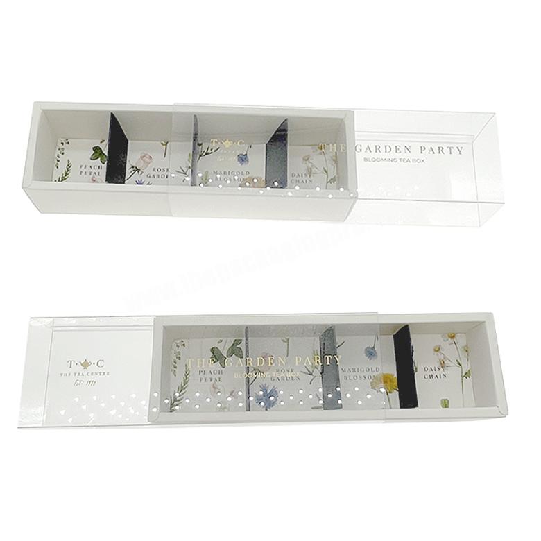 Custom Printing 4 pcs Chocolates Cake box  Drawer Pastry drawer Gift Box With Transparent Window Cupcake Boxes Packaging