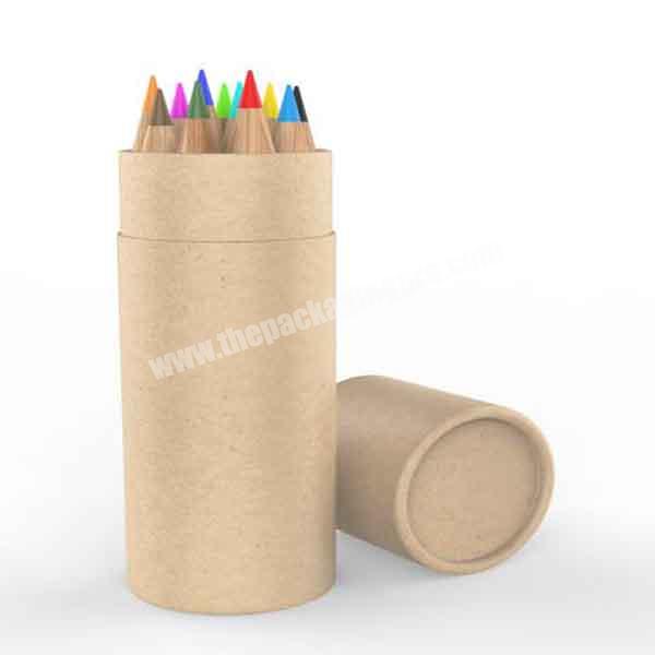 Custom Printing Biodegradable Round Kraft Paper Tube Cardboard For Pencil Packaging