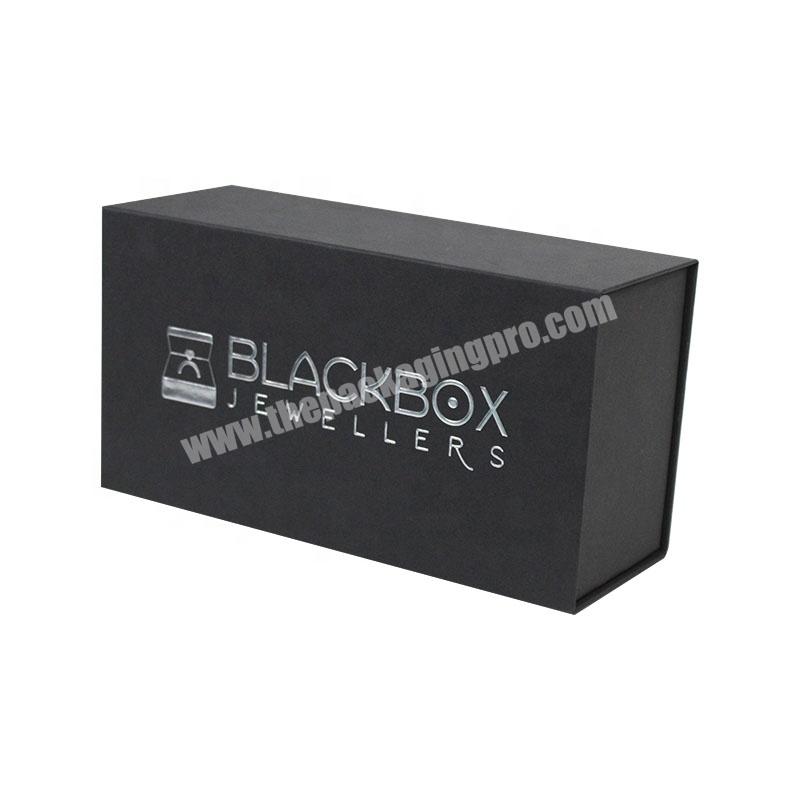 Custom Printing Luxury Black Closure Magnetic Packaging Box With Eva Foam