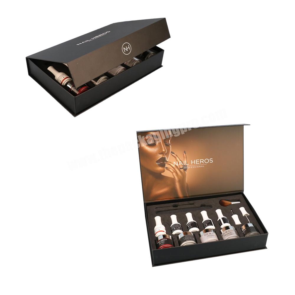 Custom Printing Luxury Gel Nail Polish Boxes Set Paper Cardboard Magnetic Packaging Gift Box