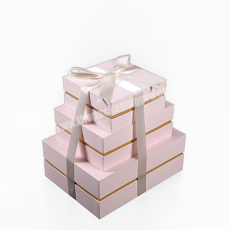 Custom Printing Natural Kraft Bridal Proposal Luxury Basket Boxes Gift Set Box