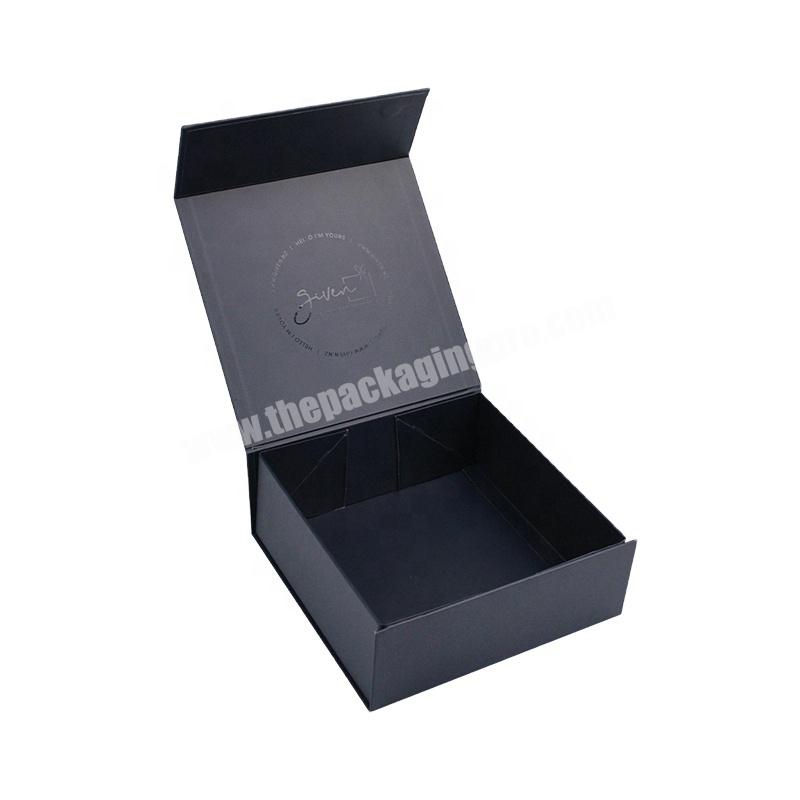 Custom Printing Package  With Sticker Spot UV Embossing Logo Luxury Magnetic Folding Box