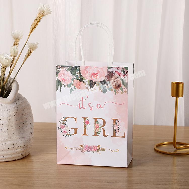 Custom Printing Promotional Paper Bags White Luxury Paper Bag Thank You Bags For Boutique