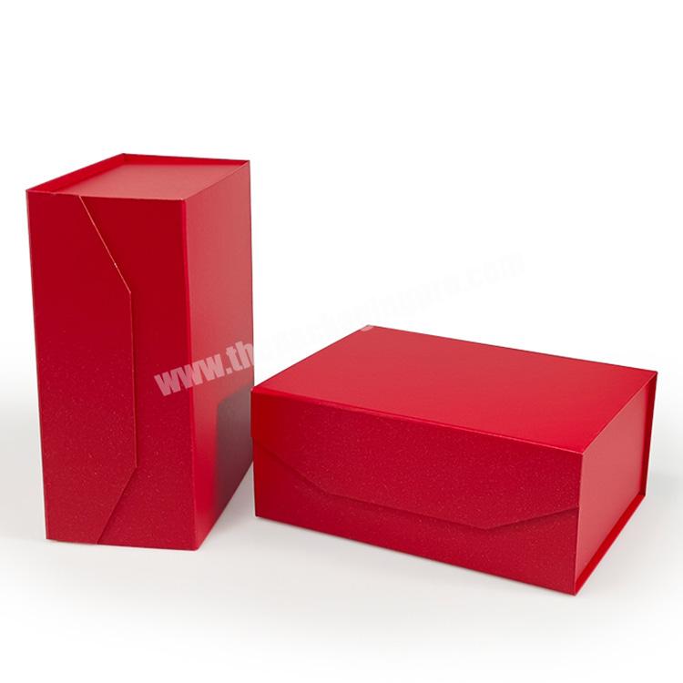 Custom Reusable Hard Colorful Packaging Gift Paper Boxes Magnetic Folding Box Packaging For Clothes