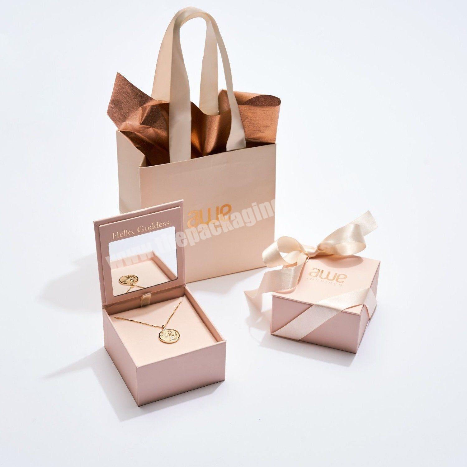 Custom Small Paper Jewelry Packaging Box With Logo