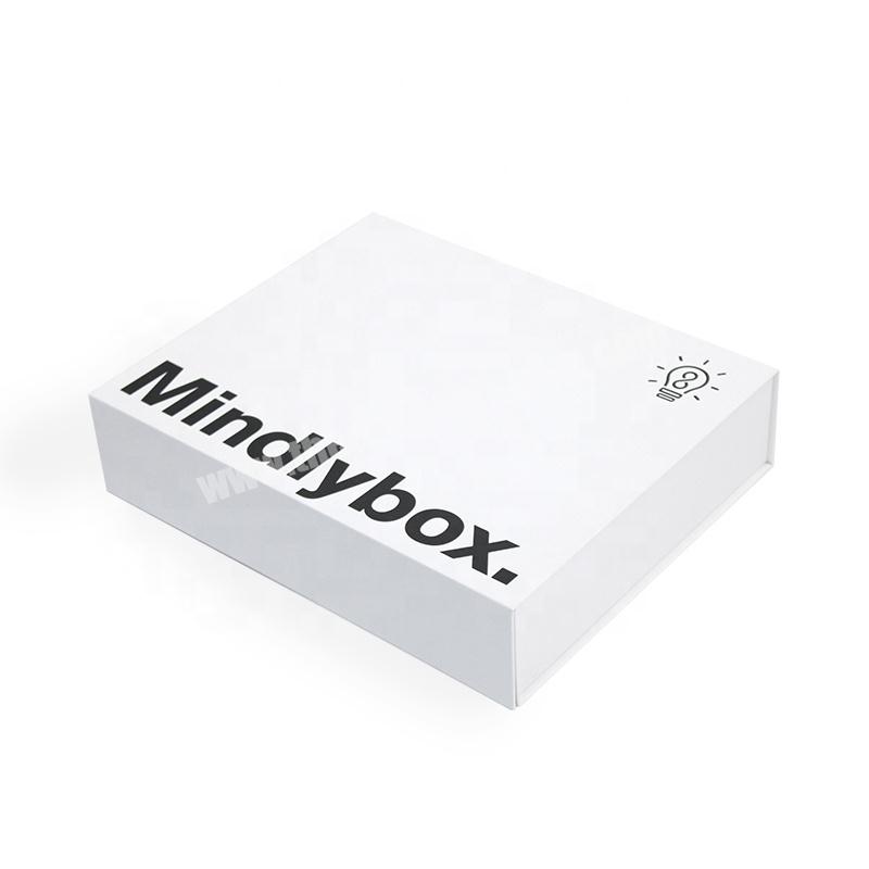 Custom White Color Simple Style For Gift Magnetic Box packaging branded packaging folding box