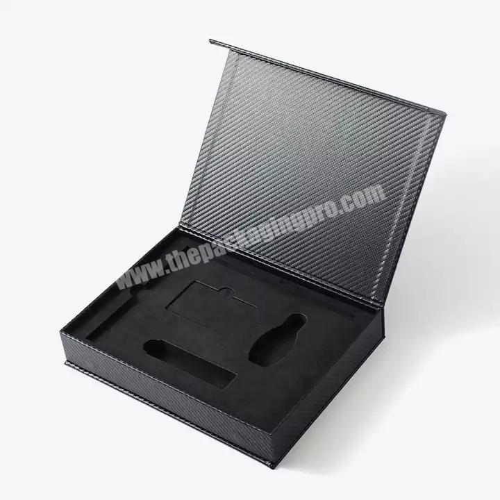 Custom black box with EVA Factory direct sale gift box packaging luxury magnetic closure