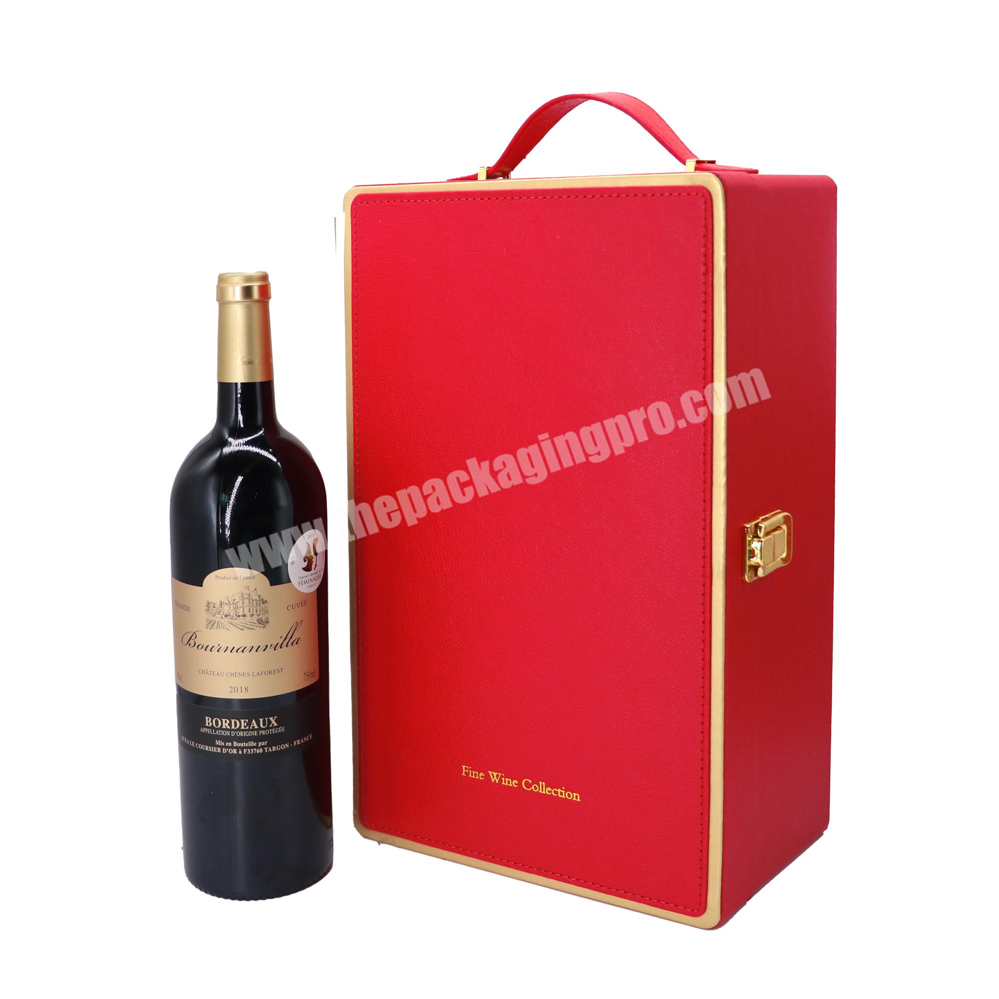 Custom box wine luxury 2 bottles of wine gift box set wine accessories gift box