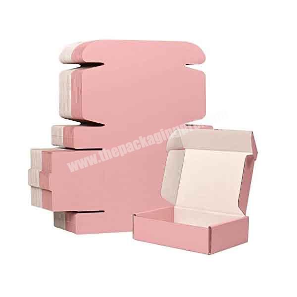 Custom carton pattern lovely simple lingerie clothing luxury foldable paper packaging boxes  for girls