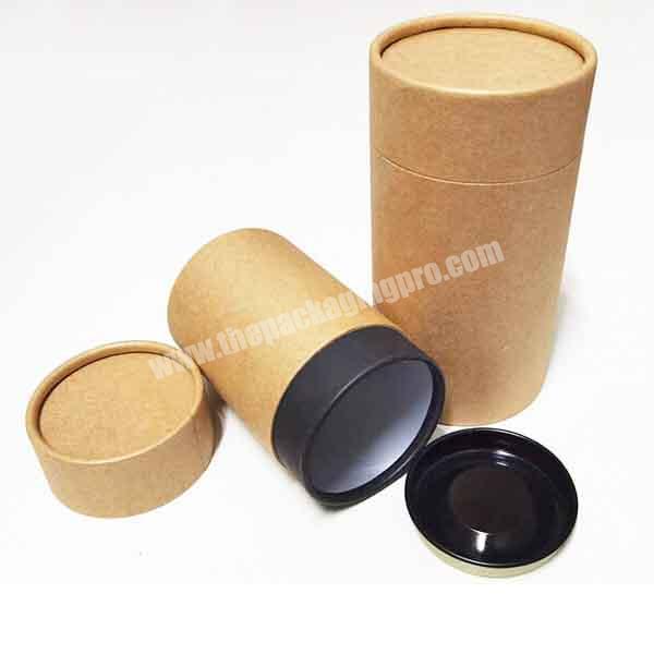Custom cheapest cardboard food grade paper shipping kraft tubes packaging for tea