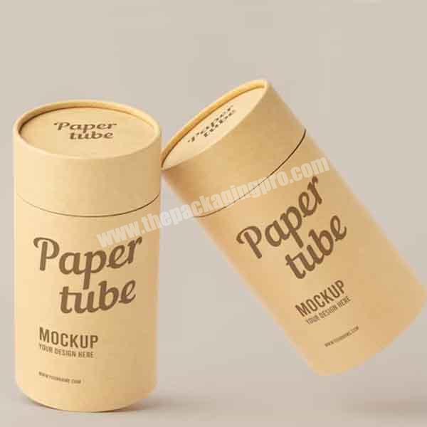 Custom design eco friendly food grade cardboard round paper tube packaging chocolate paper cylinder box