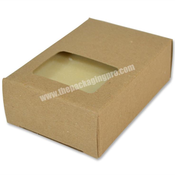 Custom design printed kraft body soap bar package box packaging cardboard