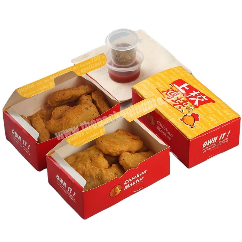 Custom fried chicken box take away chicken box wholesale