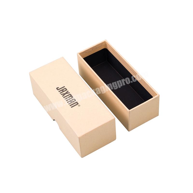 Custom full color printing kraft brown rigid sunglasses two pieces paper box Packaging Boxes