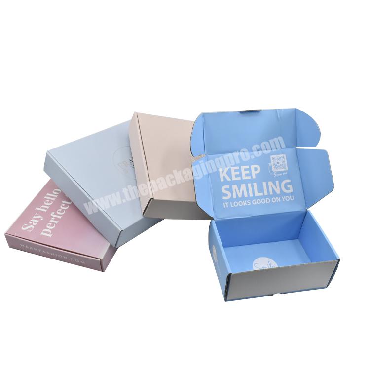 Custom gift packaging boxes printed cardboard corrugated box eco-friendly paper shipping mailer boxes