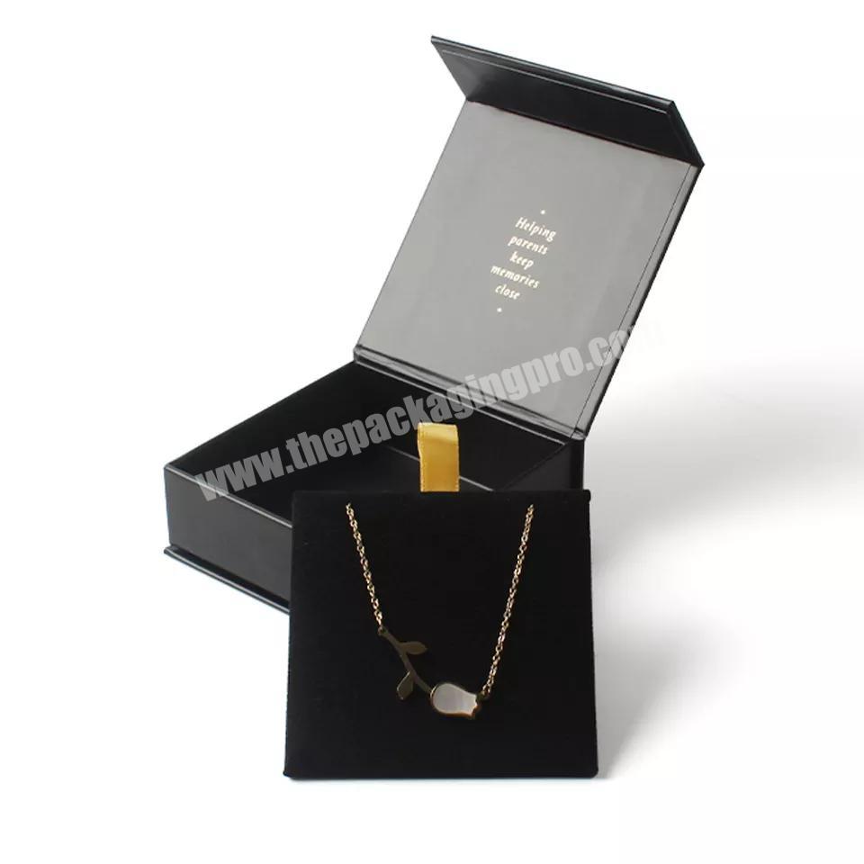 Custom jewelry paper box hot sale ring necklace packaging jewelry boxes with logo