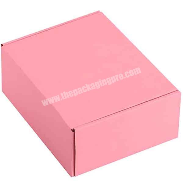 Custom large business eco friendly kraft cosmetic corrugated paper packaging boxes logo die cut shipping mailer box