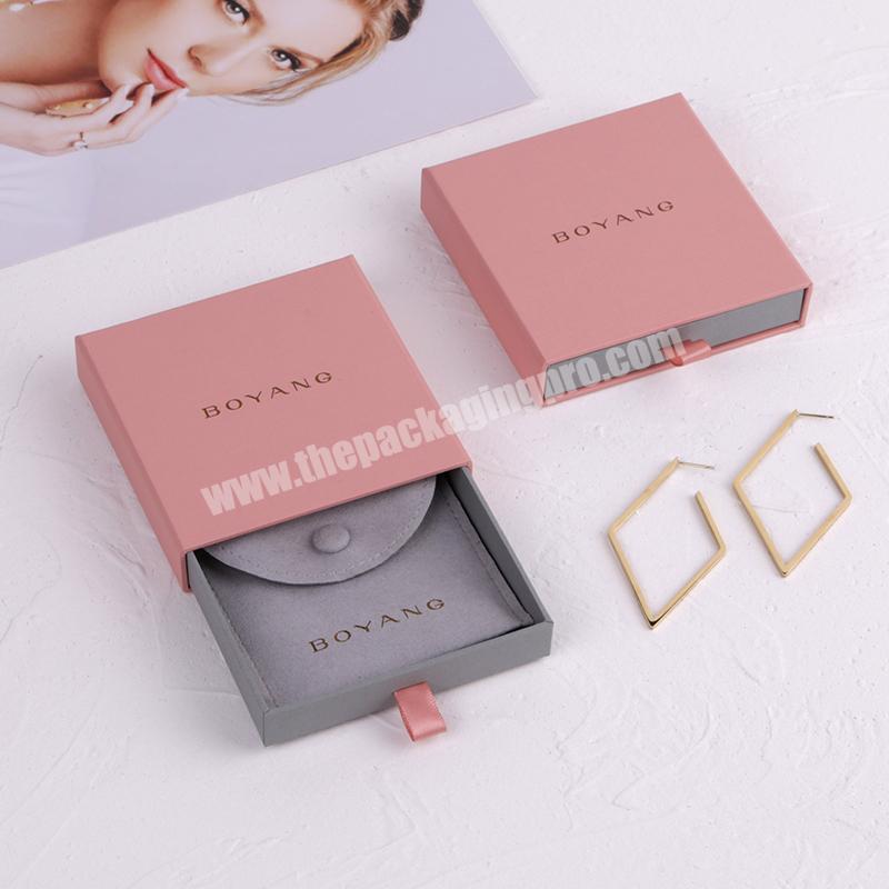 Custom logo Luxury Printed High Quality Clear Chain Box Jewelry Storage Packaging Necklace Gift Box