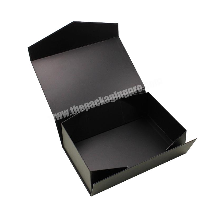 Custom logo cosmetics gift hair packaging boxes luxury satin insert foldable paper storage pink magnetic folding box