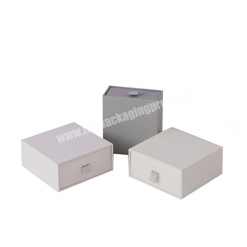Custom logo jewelry box packaging organizer drawer box type with bag