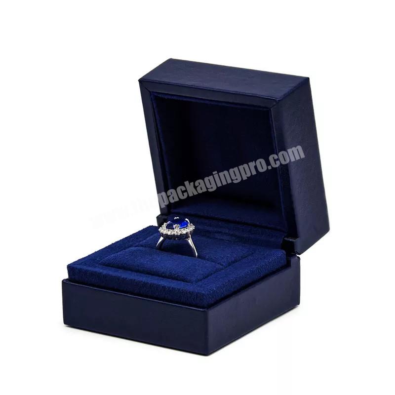 Custom logo jewelry box velvet ring box wholesale Jewelry Packaging & Display