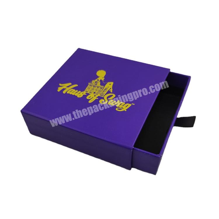 Custom logo printing exquisite multi-color kraft paper drawer box