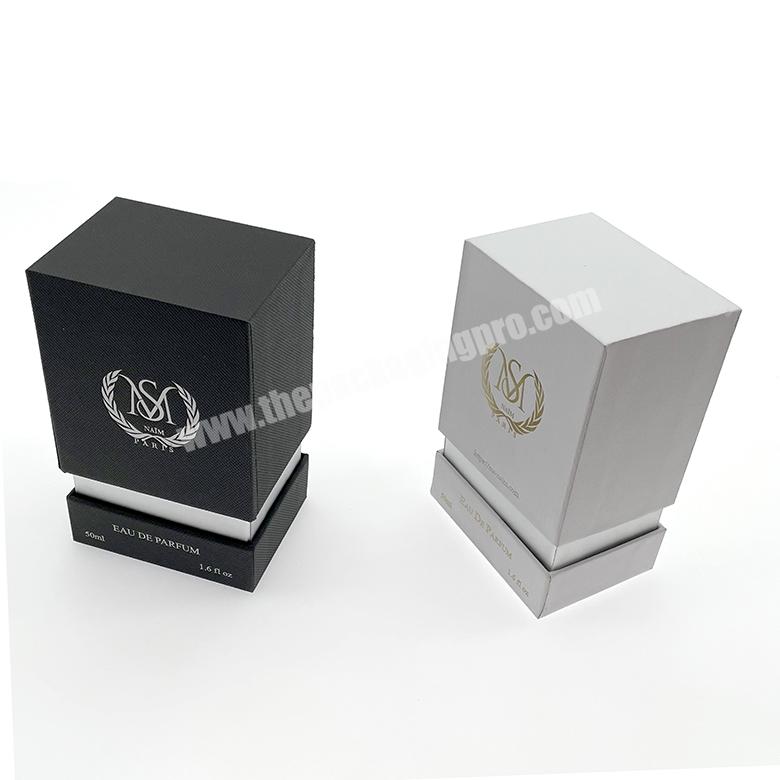 Custom printed luxury 50ml glass perfume bottle packaging boxes design