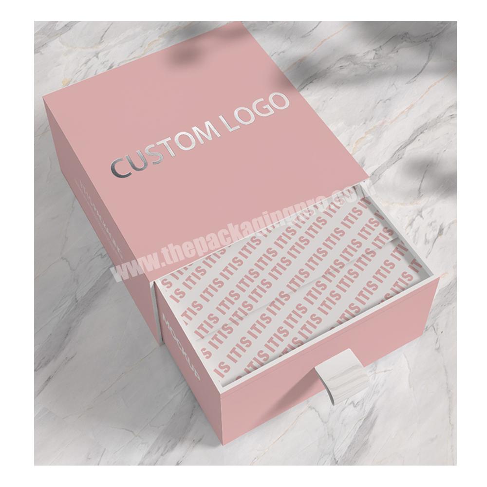 Custom printed luxury paper drawer packaging jewelry box