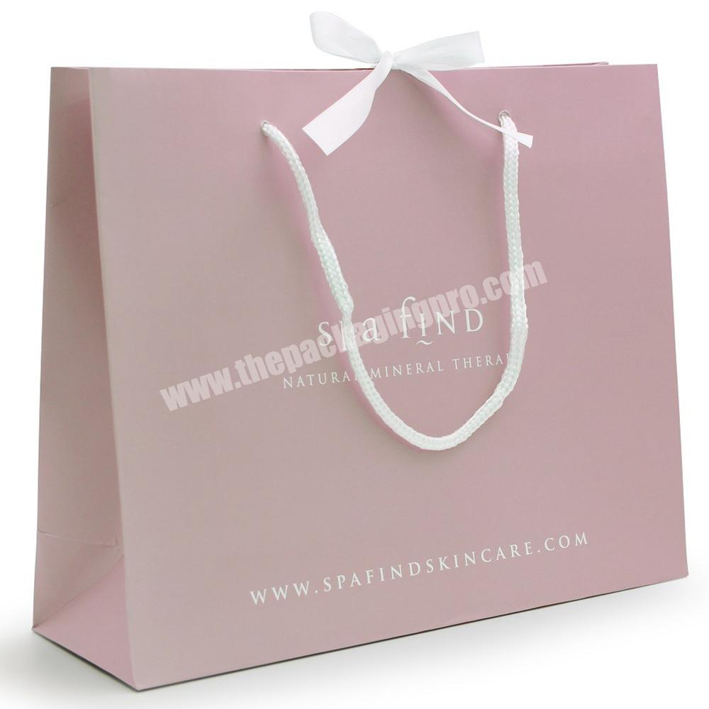 Custom printed recycled paper luxury shopping bags