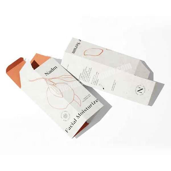 Custom printing lamination cosmetic eyelash paper folding packaging box skin care face cream cardboard box